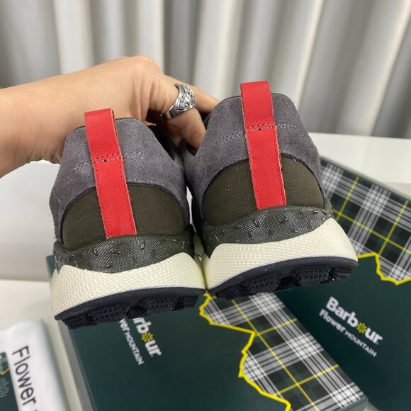 Flower MOUNTAIN NANGA Collaboration Sneaker in Brown&White&Gray&Black Suede - Picture 8 of 9